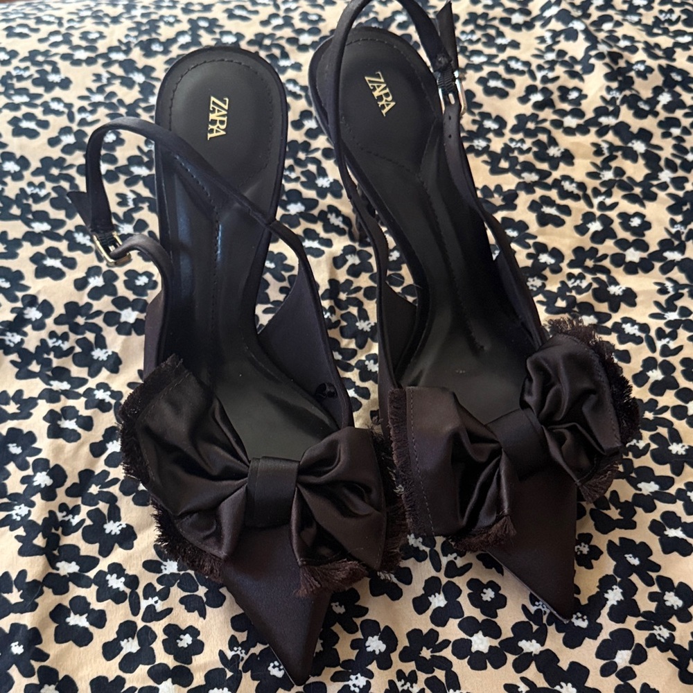 Elegant Brown Slingback Heels